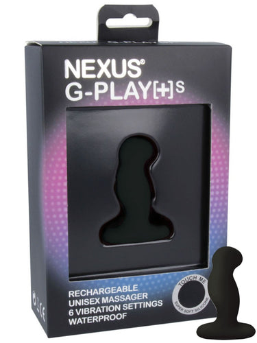 G-Play+ - Unisex Butt Plug Vibe - Small - Black