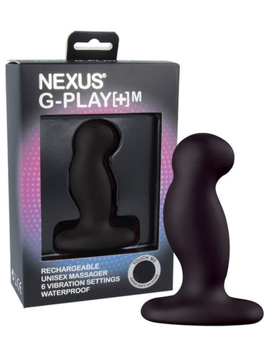 G-Play+ - Unisex Butt Plug Vibe - Large - Black