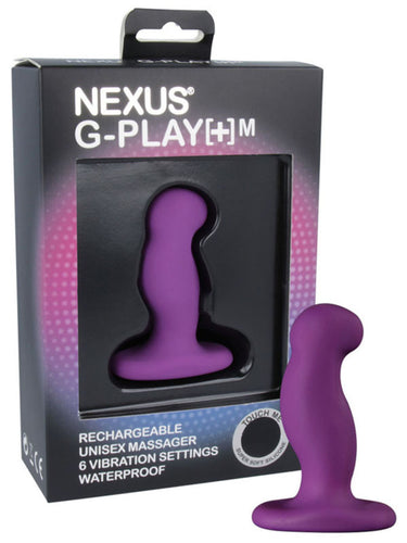 G-Play+ - Unisex Butt Plug Vibe - Medium - Purple