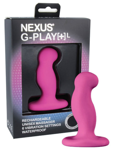 G-Play+ - Unisex Butt Plug Vibe - Large - Pink