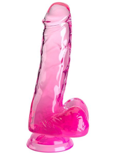 King Cock Clear - 6" Pink - divasdenau