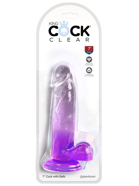 King Cock Clear - 7" Purple - divasdenau