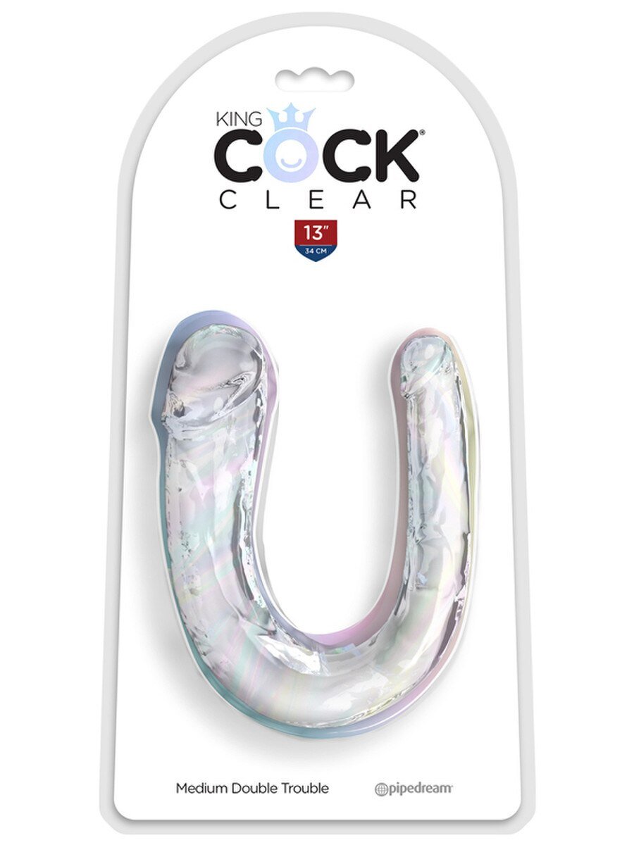 King Cock Double Trouble - Medium - Clear - divasdenau