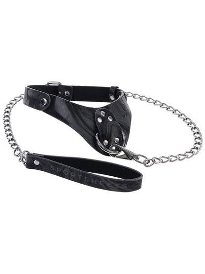 Sportsheets - Velvet Noir Collar & Leash - divasdenau