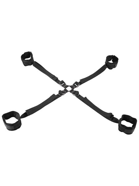 Sportsheets - Velvet Noir Adjustable Hog Tie & Cuff Set - divasdenau