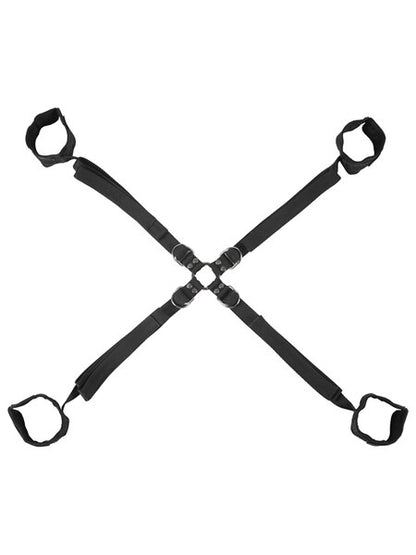 Sportsheets - Velvet Noir Adjustable Hog Tie & Cuff Set - divasdenau