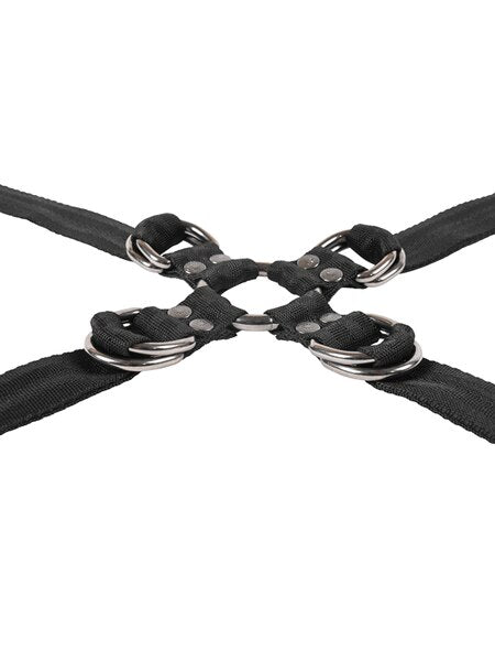 Sportsheets - Velvet Noir Adjustable Hog Tie & Cuff Set - divasdenau