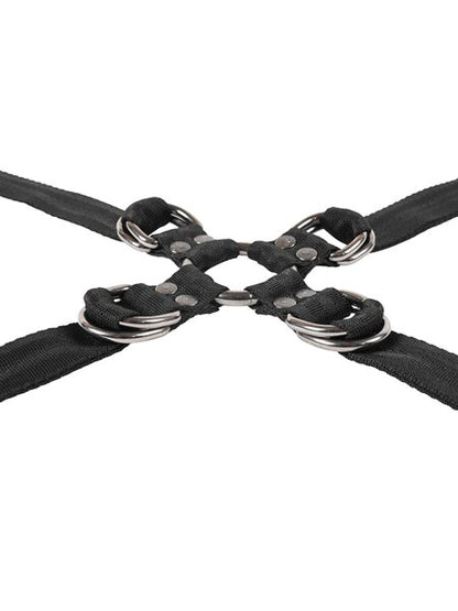 Sportsheets - Velvet Noir Adjustable Hog Tie & Cuff Set - divasdenau