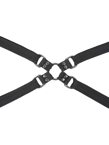 Sportsheets - Velvet Noir Adjustable Hog Tie & Cuff Set - divasdenau