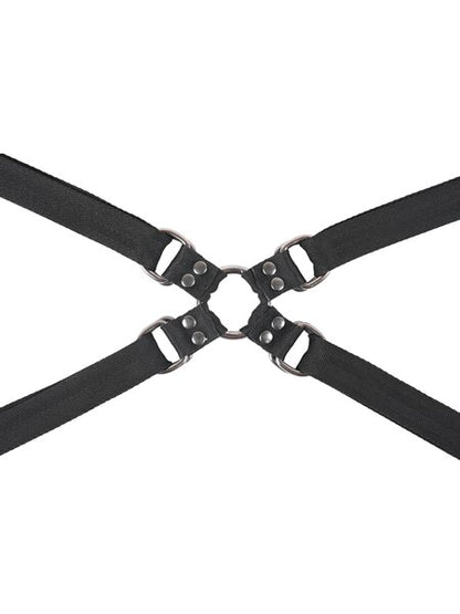 Sportsheets - Velvet Noir Adjustable Hog Tie & Cuff Set - divasdenau
