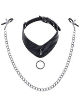 Load image into Gallery viewer, Sportsheets - Velvet Noir Collar &amp; Nipple Clamps