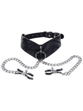 Load image into Gallery viewer, Sportsheets - Velvet Noir Collar &amp; Nipple Clamps