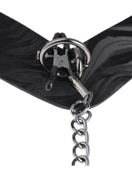 Sportsheets - Velvet Noir Collar & Nipple Clamps - divasdenau