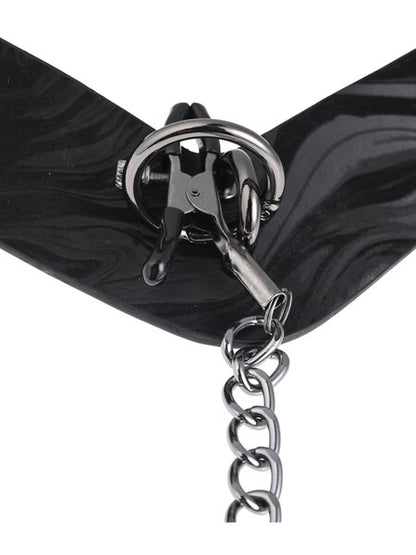 Sportsheets - Velvet Noir Collar & Nipple Clamps - divasdenau