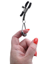 Load image into Gallery viewer, Sportsheets - Velvet Noir Tuggable Nipple Clamps
