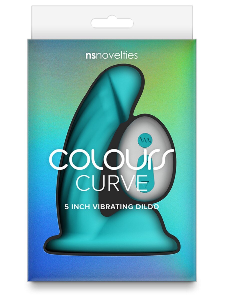 Colours Curve - Vibrating 5 in. Dildo - divasdenau