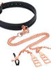 BMS - Punishment Choker & Nipple Clamps - Rose Gold