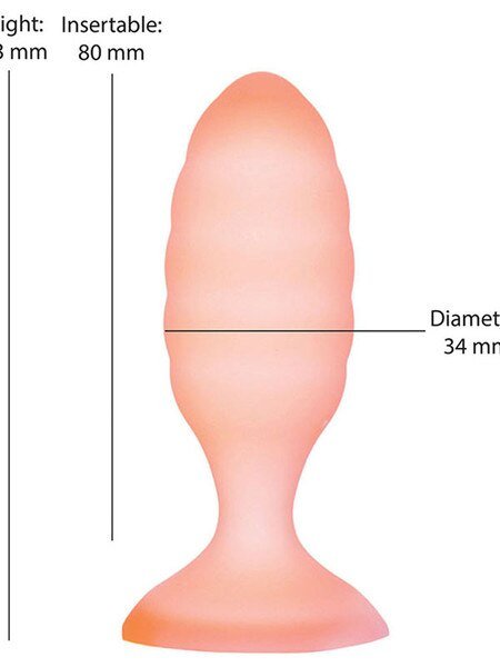 Softies - Dual Layer Anal Plug - Orange - divasdenau