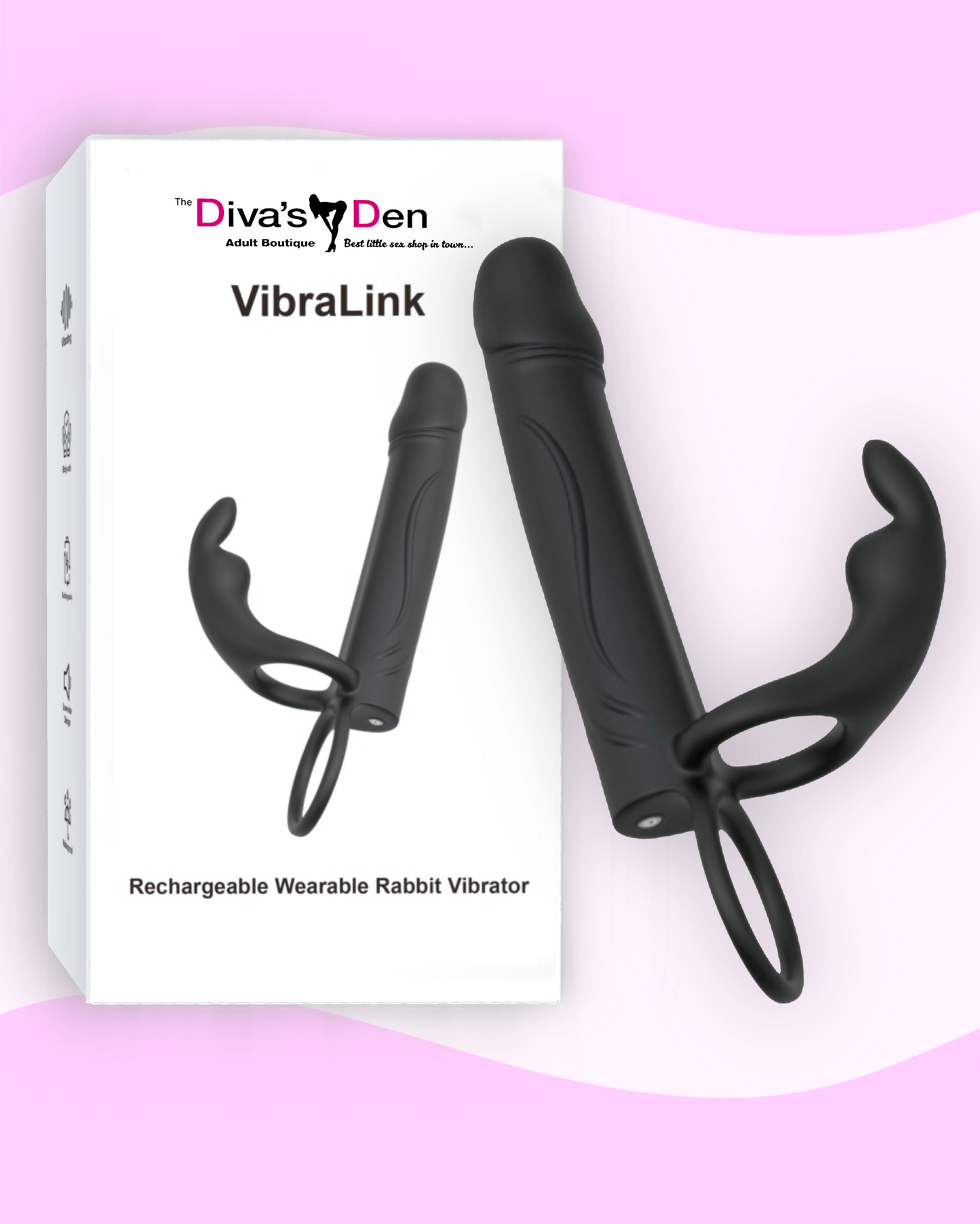 Diva's Den - VibraLink - Wearable Rabbit Vibrator