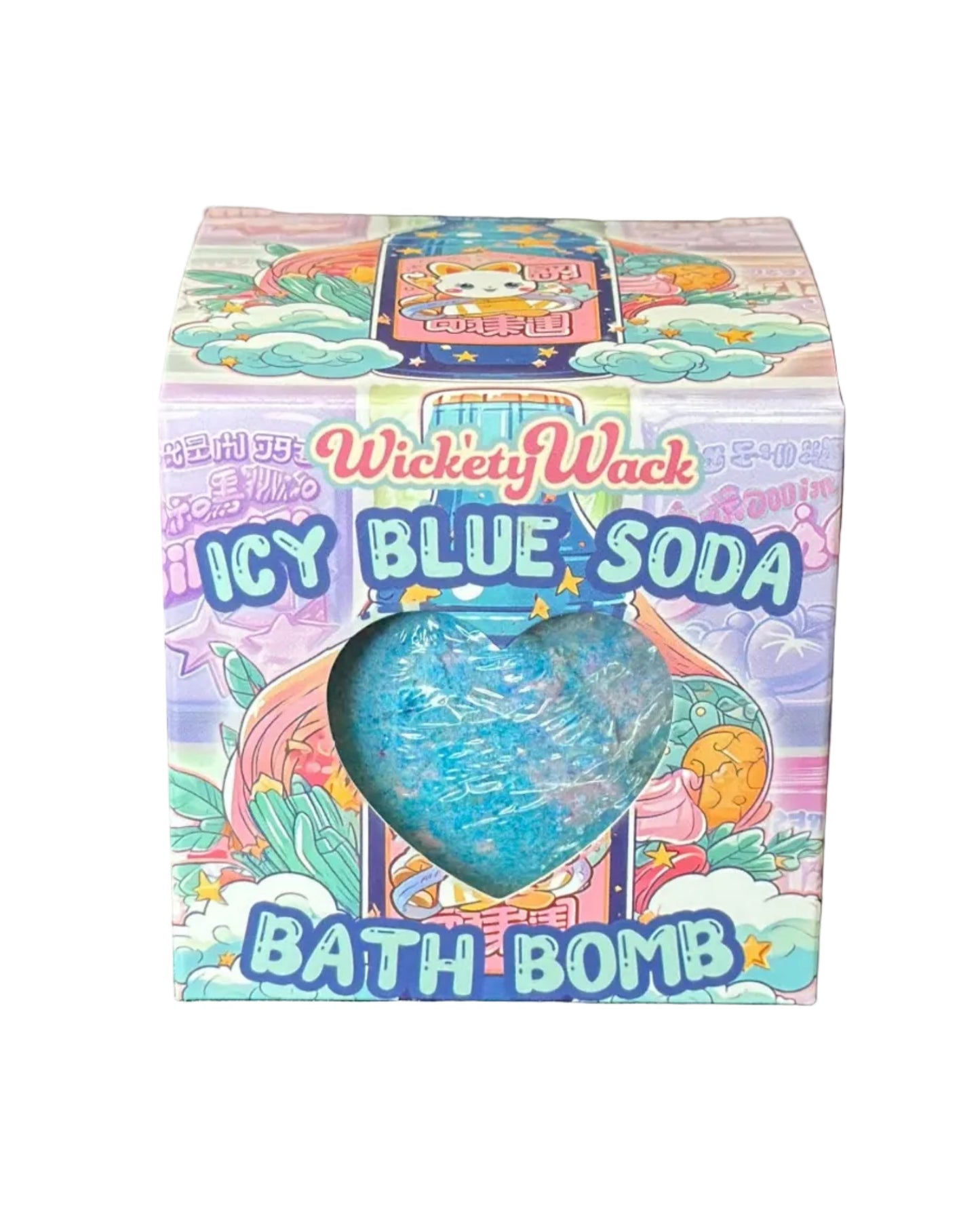 Wick’ety Wack - Ice Blue Soda Bath Bomb - divasdenau