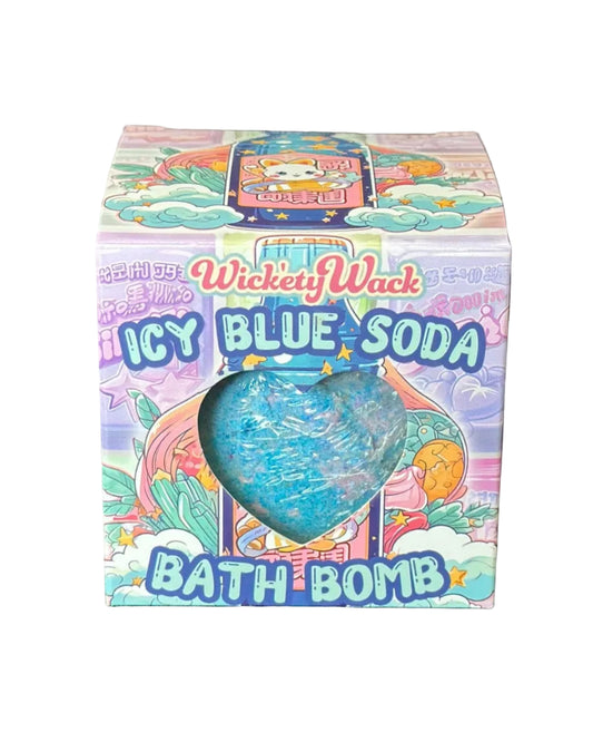 Wick’ety Wack - Ice Blue Soda Bath Bomb - divasdenau
