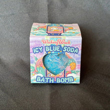 Load image into Gallery viewer, Wick’ety Wack - Ice Blue Soda Bath Bomb