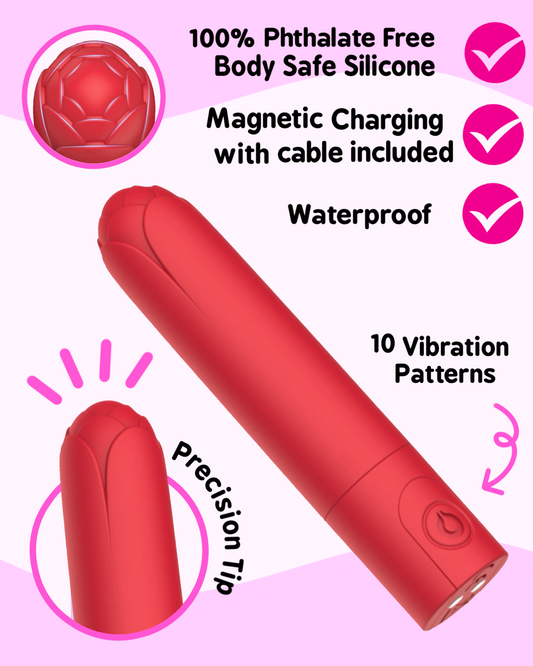 Diva's Den - VibeLuxe Rouge - Mini Vibrator
