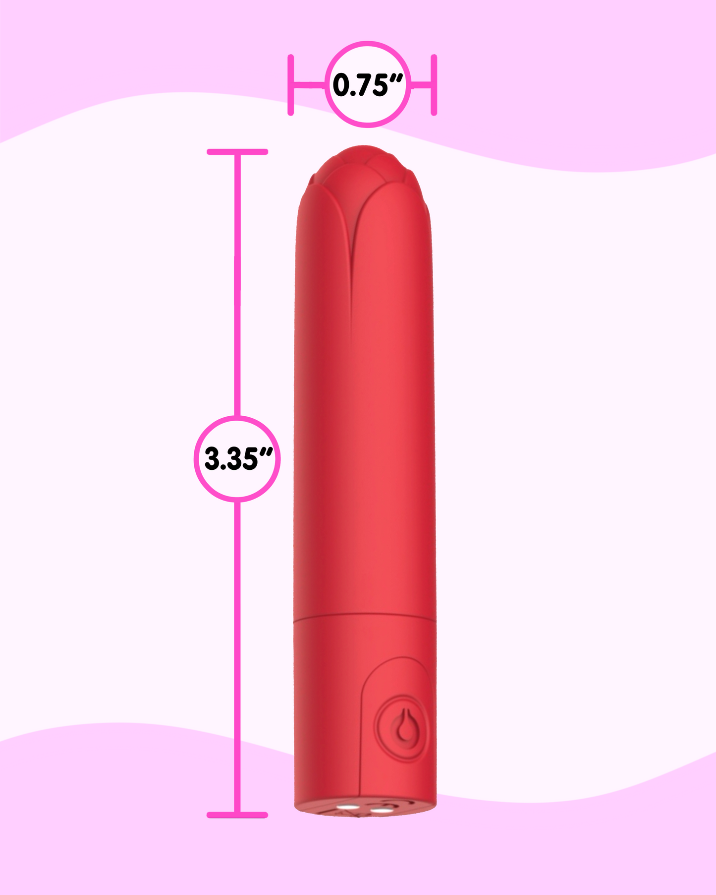 Diva's Den - VibeLuxe Rouge - Mini Vibrator