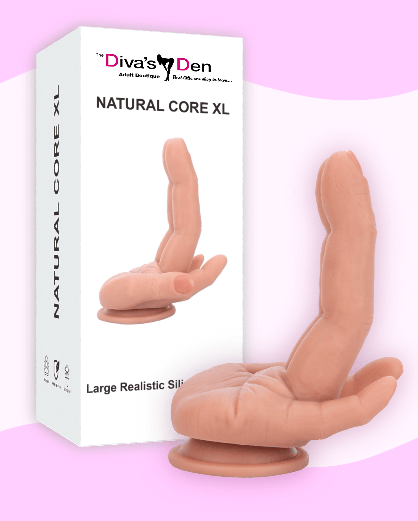 Diva's Den - Natural Core XL Hand Dildo - divasdenau
