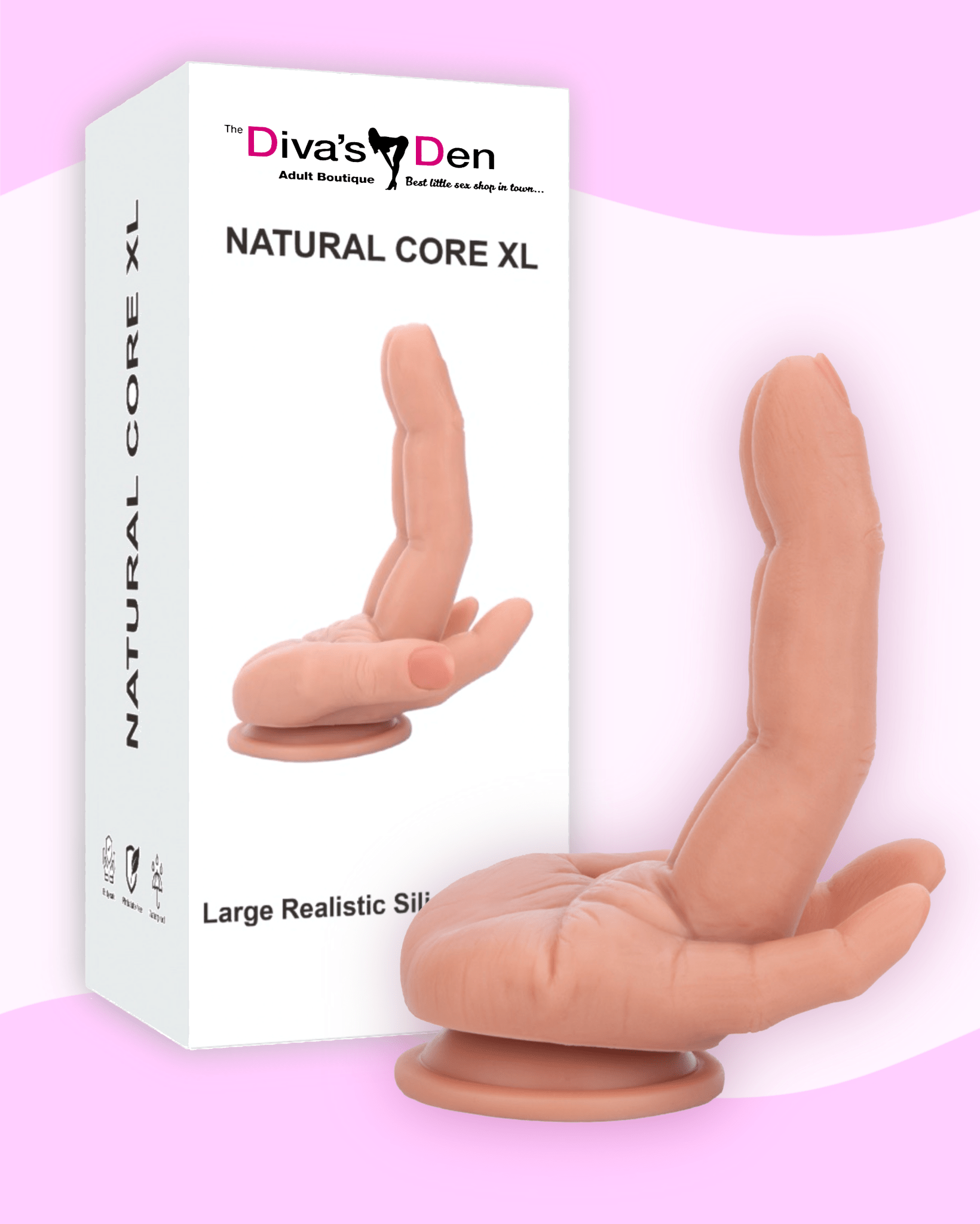 Diva's Den - Natural Core XL Hand Dildo - divasdenau