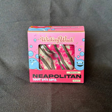 Load image into Gallery viewer, Wick’ety Wack - Neapolitan Donut Bath Bomb - divasdenau