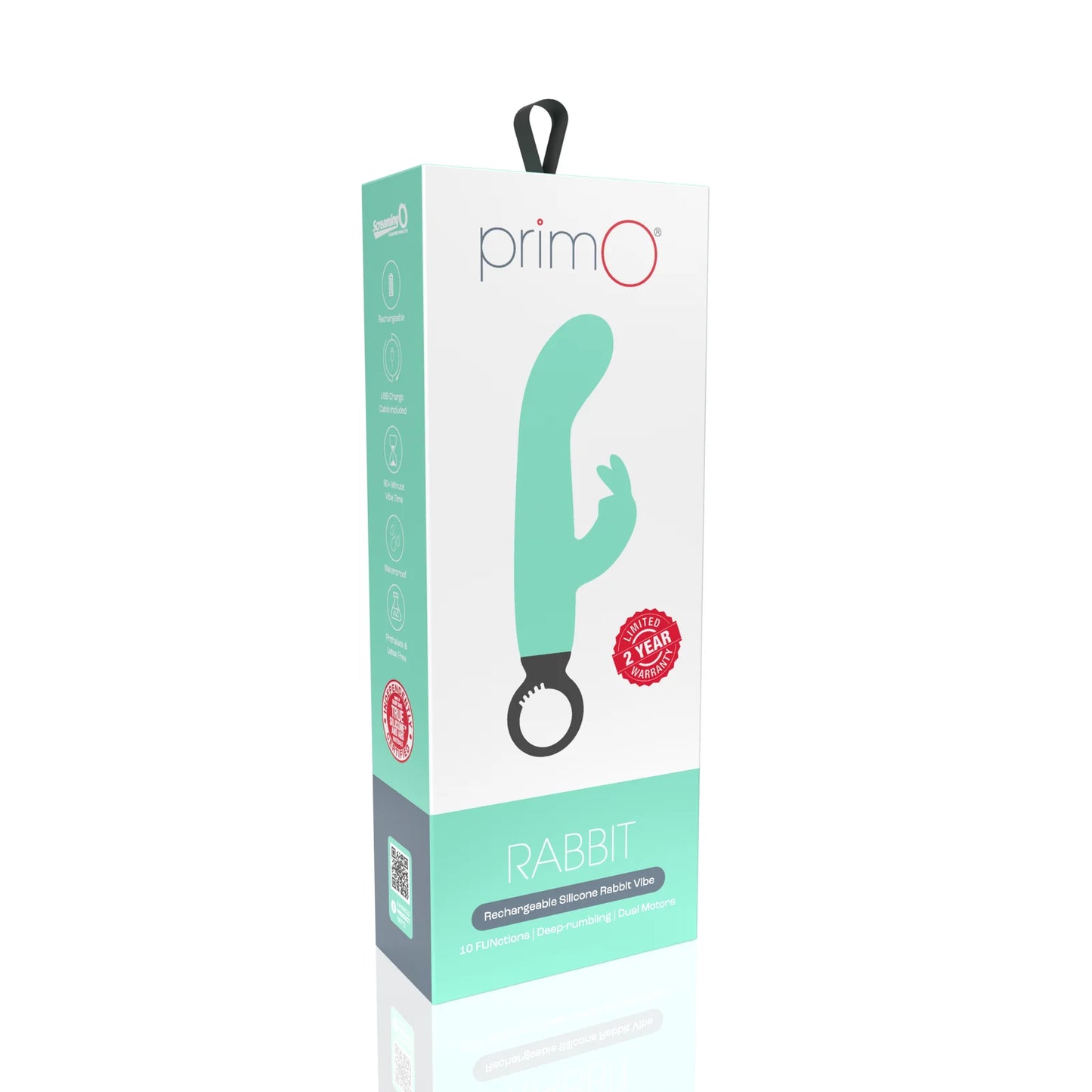 PrimO - Rabbit Rechargeable Vibe - Kiwi - divasdenau