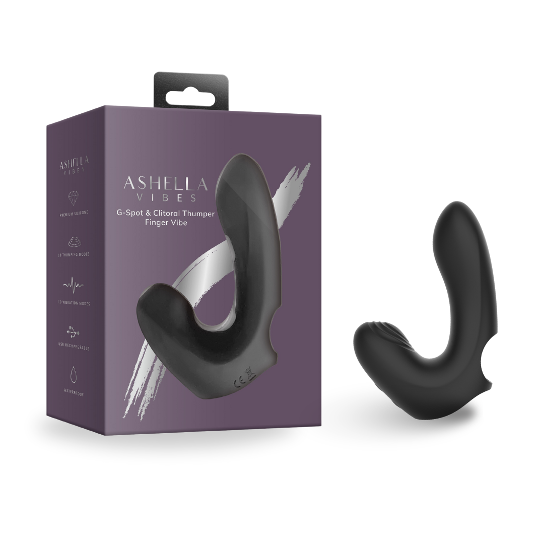 Ashella Vibes - G-Spot Clitoral Thumper Finger Vibe