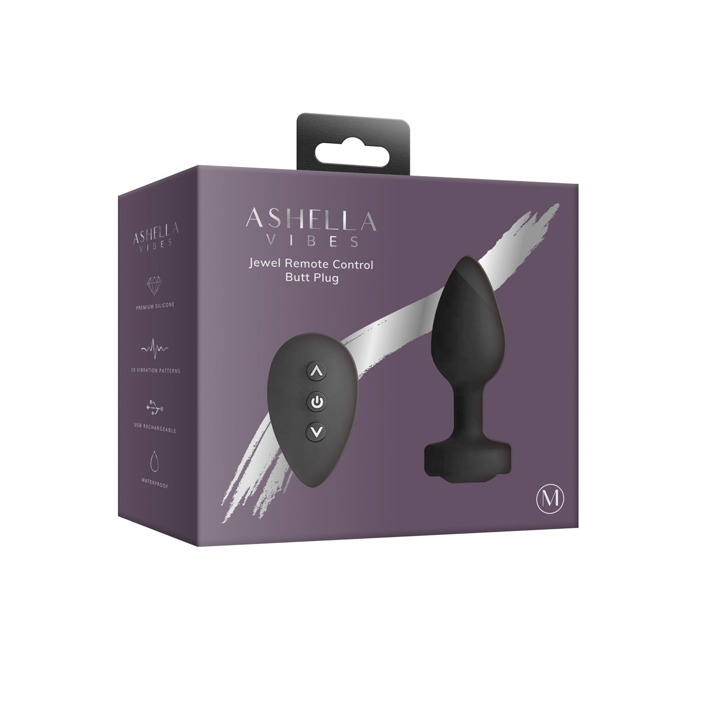 Ashella Vibes - Remote Control Jewel Butt Plug - divasdenau
