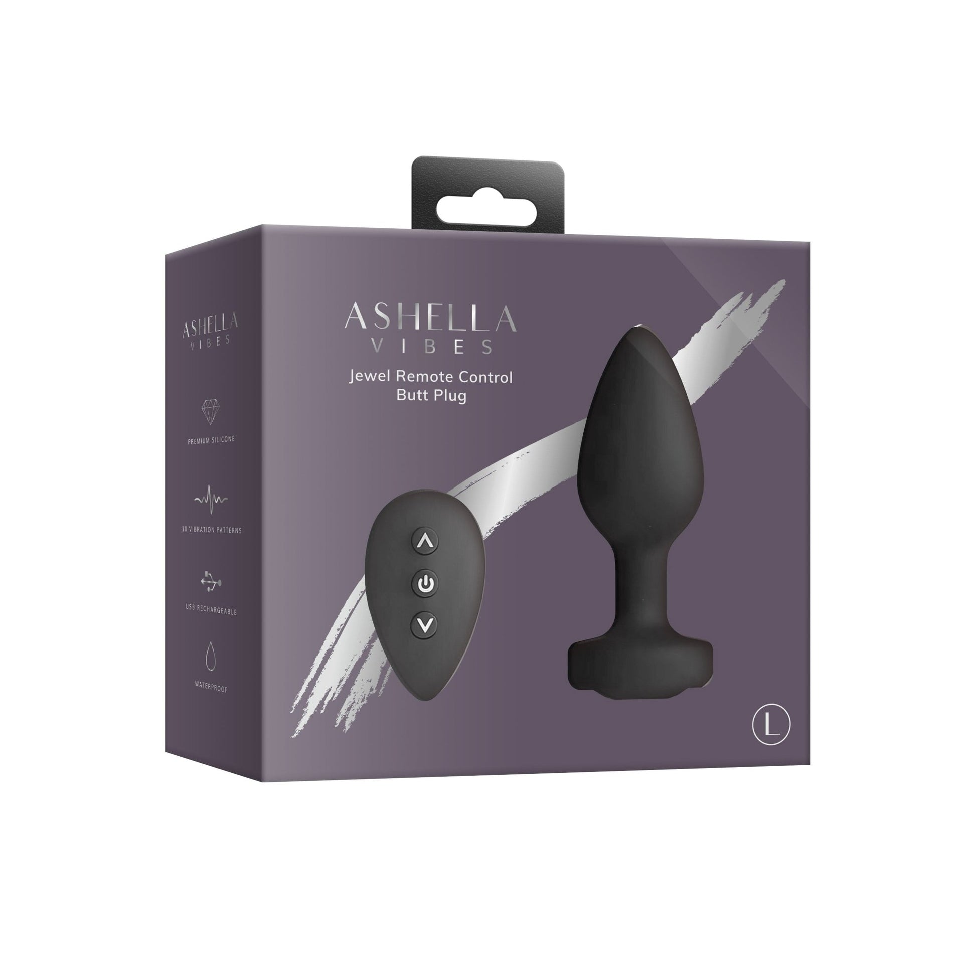Ashella Vibes - Remote Control Jewel Butt Plug - divasdenau