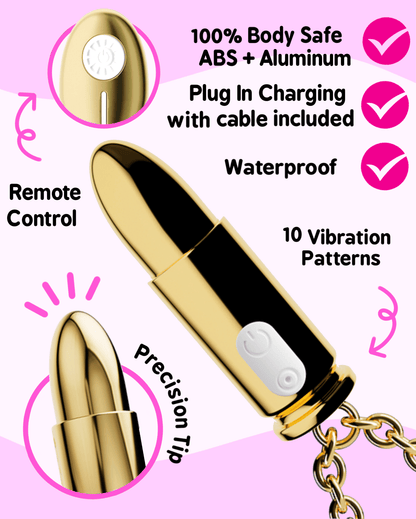 Diva's Den - Aurum Pendant - Necklace Vibrator - divasdenau