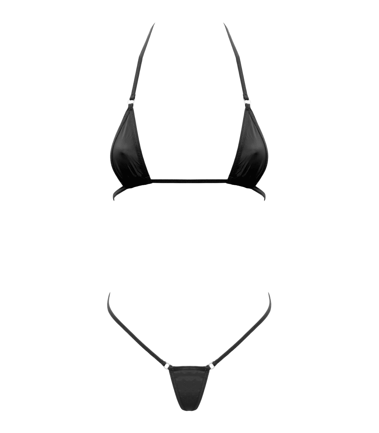 Spandex Micro Bikini - Black - divasdenau