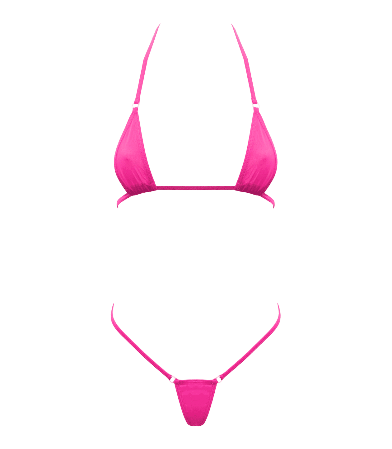 Spandex Micro Bikini - Hot Pink - divasdenau