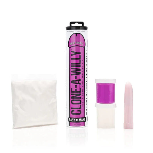 Clone-A-Willy - Vibrating Penis Cloning Kit - Neon Purple - divasdenau