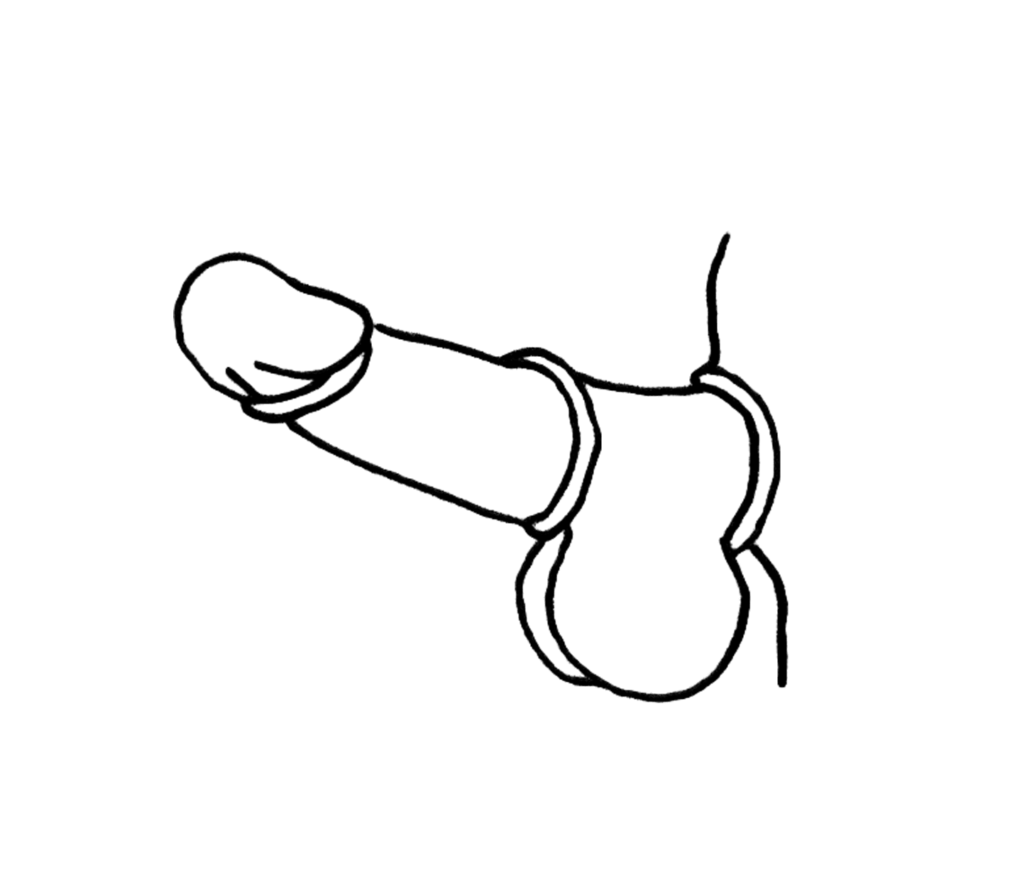 Silicone Fat Boy Cock Ring - Black - divasdenau
