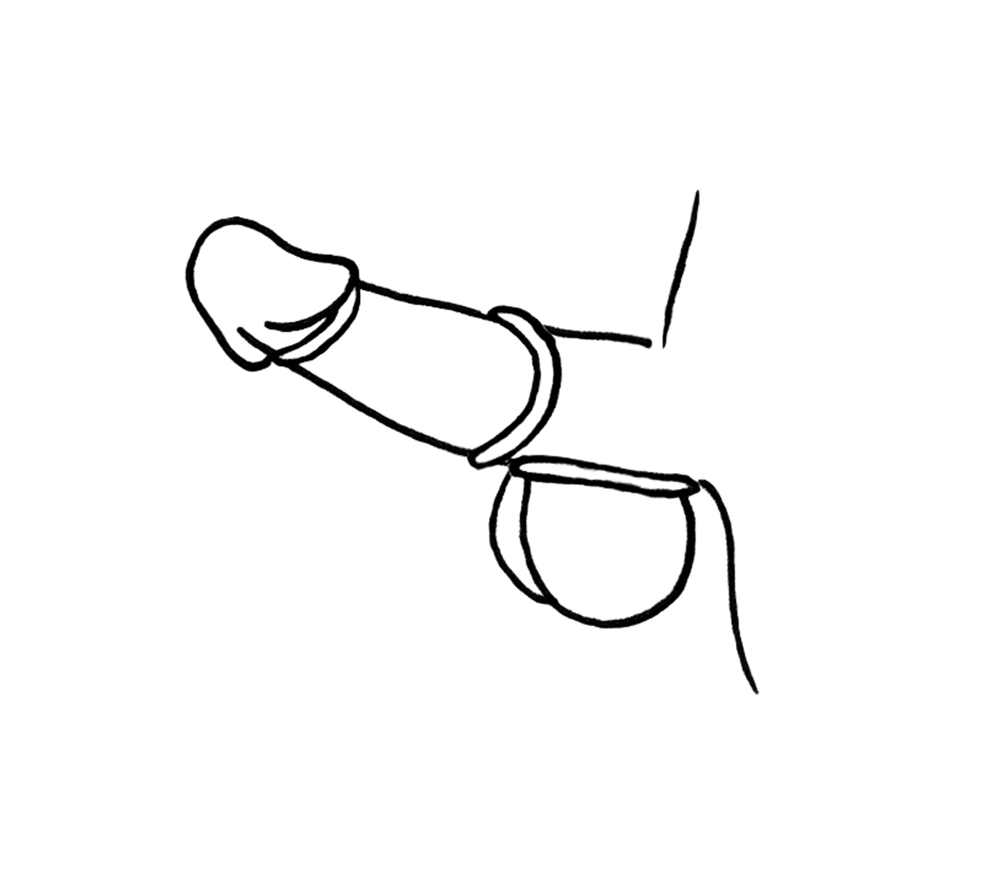 Silicone Fat Boy Cock Ring - Black - divasdenau