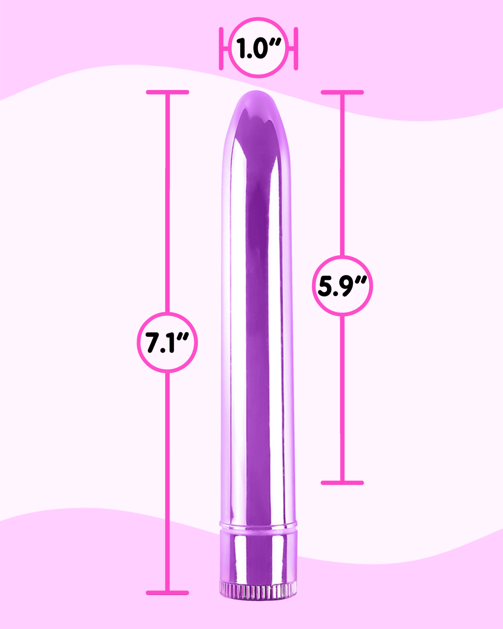 Diva's Den - Chrome Violet - Classic Multi-Speed Bullet - divasdenau