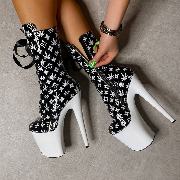 Hella Heels - Branded Boot - divasdenau