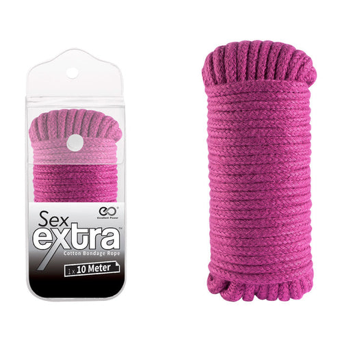 Sex Extra - Cotton Bondage Rope - 10M Pink