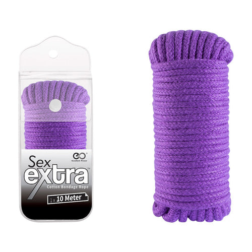 Sex Extra - Cotton Bondage Rope - 10M Purple