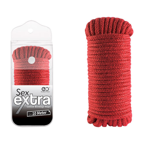 Sex Extra - Cotton Bondage Rope - 10M Red