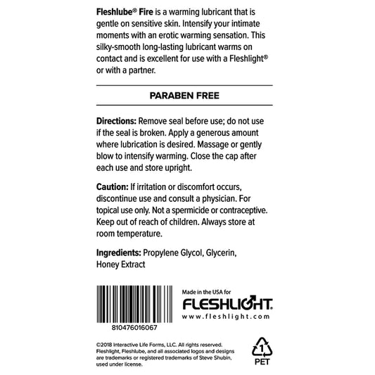 Fleshlube - Fire 118mL - divasdenau