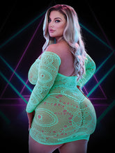 Load image into Gallery viewer, Lapdance - Mini Dress - Glow In The Dark - Queen Size
