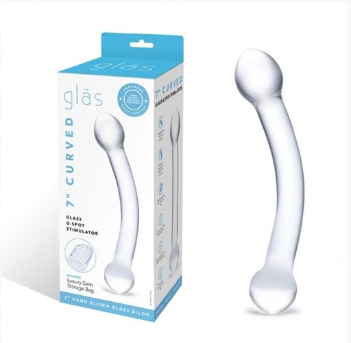Glas - Curved G-Spot Dildo - 7" - divasdenau