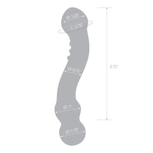 Load image into Gallery viewer, Glass - Curved G-spot Nubbed Dildo - 6"